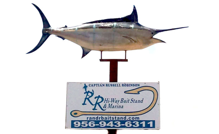 R and R Hiway Bait Stand sign