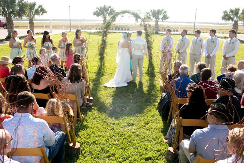 Country themed wedding on South Padre Island